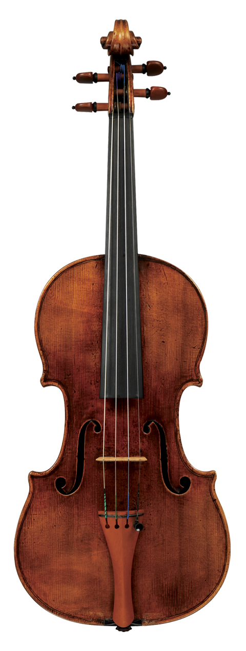 Violín Stradivarius visto de frente